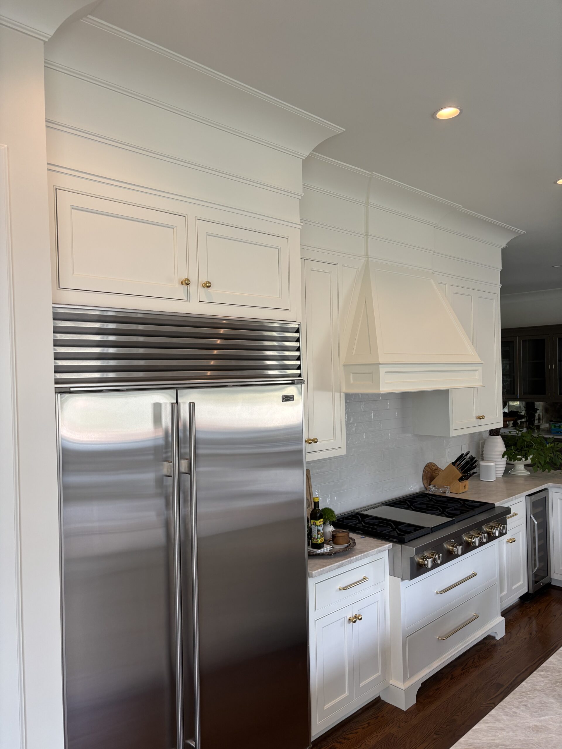 Cabinet frame painting, Greensboro, NC 2