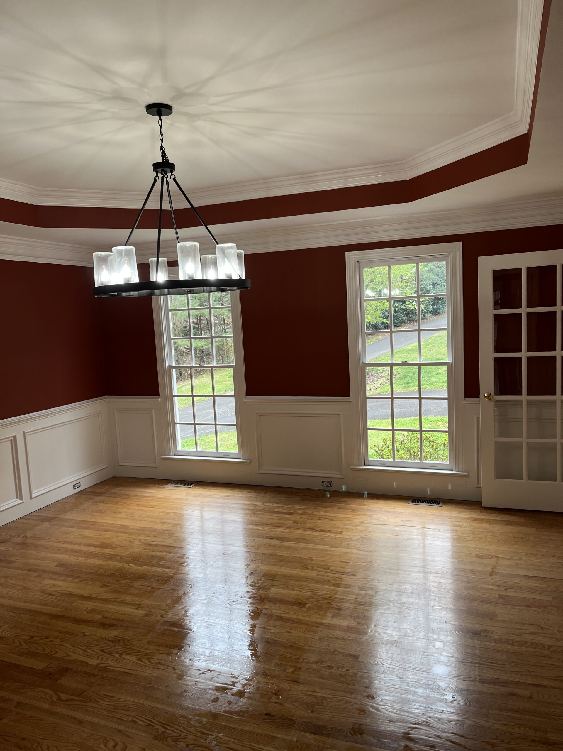 Living room window trim painting, High Point, NC