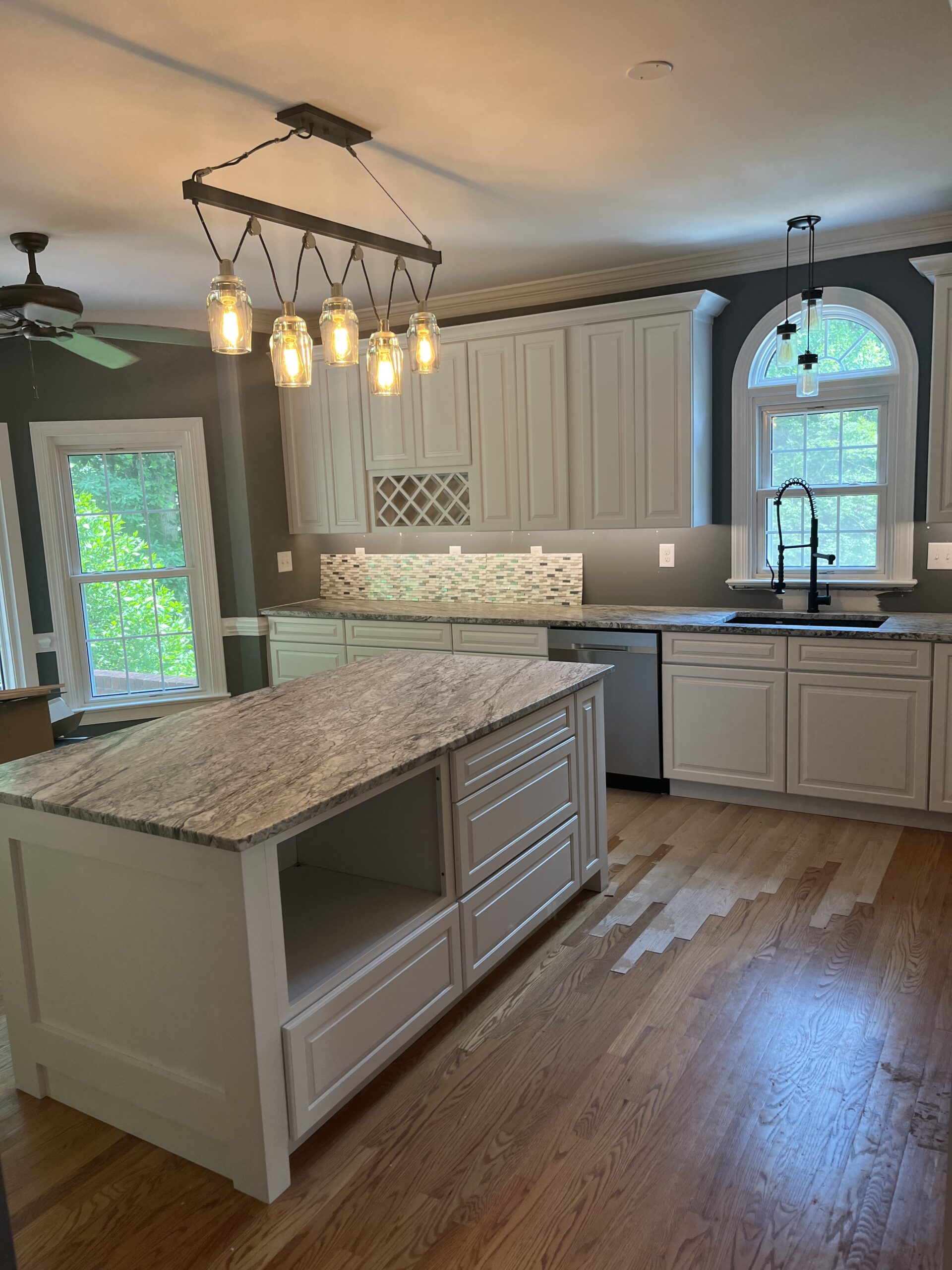 Kitchen repair after remodel, Greensboro, NC
