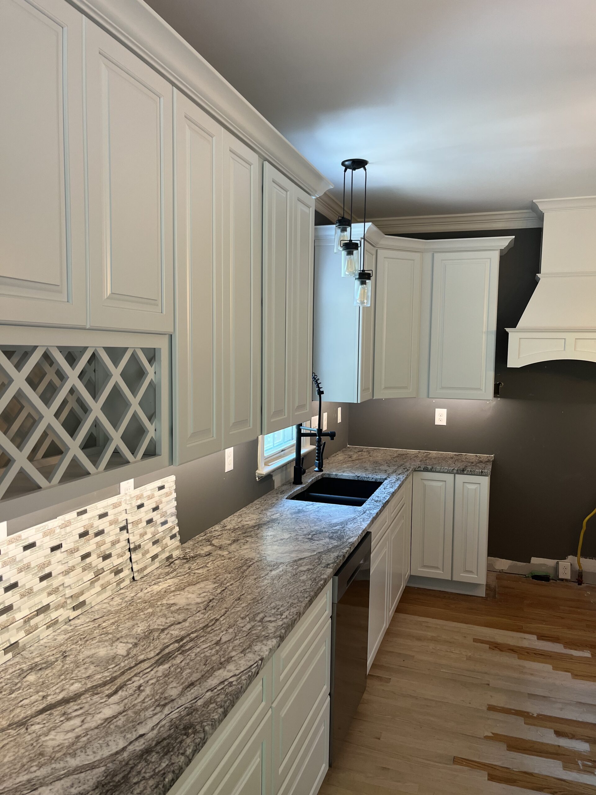 Cabinet frame painting, Greensboro, NC 3